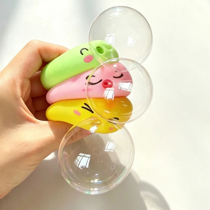 Brinquedo squishy em forma de bolinho, roxo, para apertar — foto 7