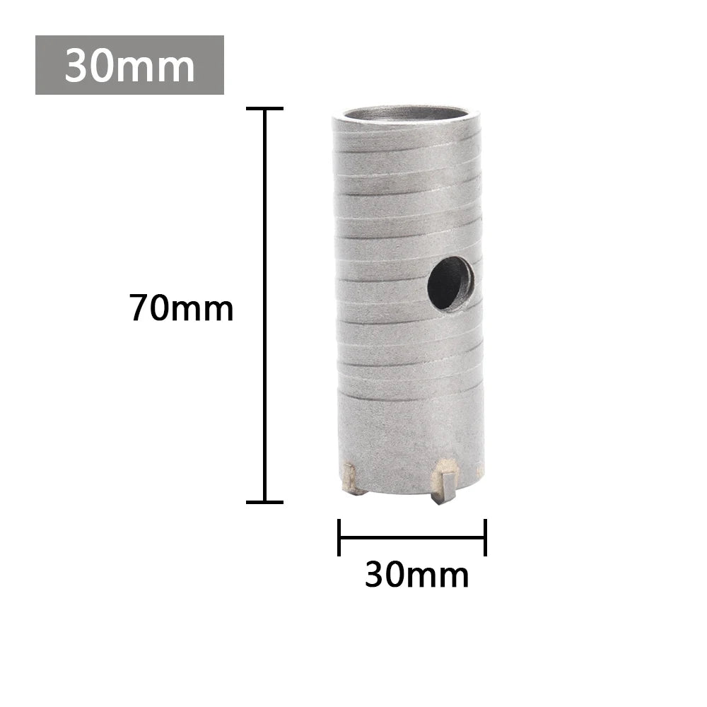 1 unidade de coroa de perfuração de 30-150 mm para furos em paredes de concreto - 30mm — foto 2