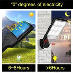 Poderoso LED Solar Outdoor Lâmpada De Parede, Recarregável Indução Do Corpo Humano, Pátio, Jardim - 72COB — foto 3