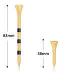 50 Unidades de Tees de Golfe de Bambu Mais Duráveis e Estáveis TE003-Y - 83mm-50pcs — foto 4
