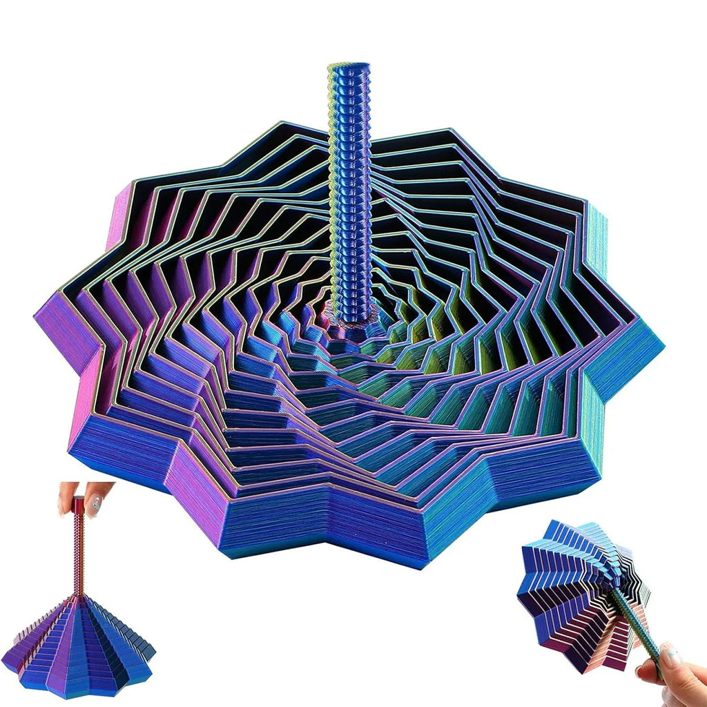 1 Unidade de Fidget Spinner Estrela Impresso em 3D, Cor Aleatória — foto 1