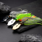 Isca spinnerbait de 7 g com lâmina metálica para pesca — foto 8