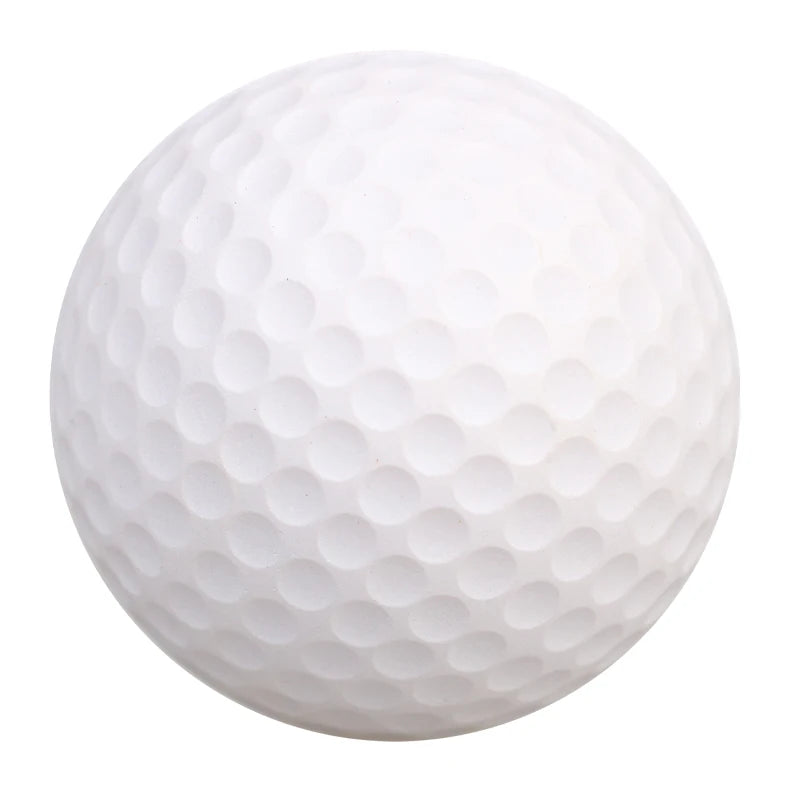 10 unidades de bolas de golfe de espuma PU amarela esponja elástica treinamento de prática interna e externa — foto 1