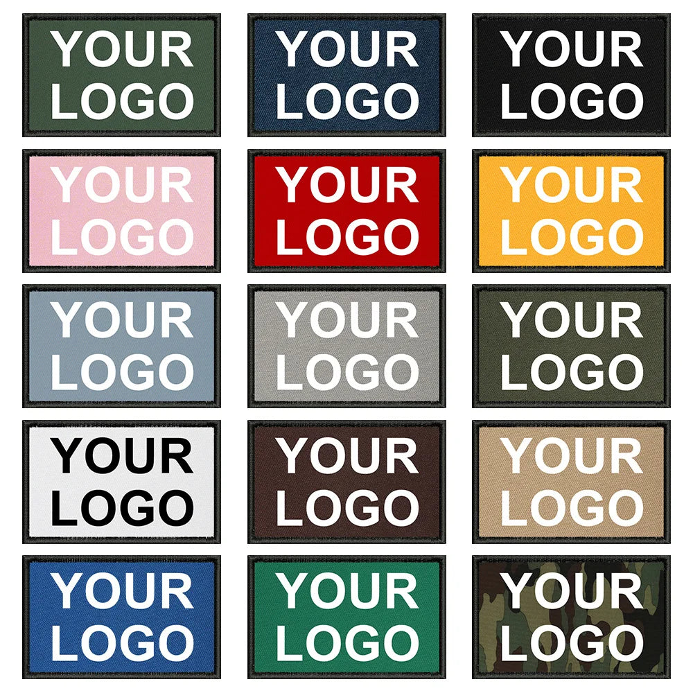 Patches personalizados com logotipo da marca para roupas - Custom-8x5cm Hook K — foto 1