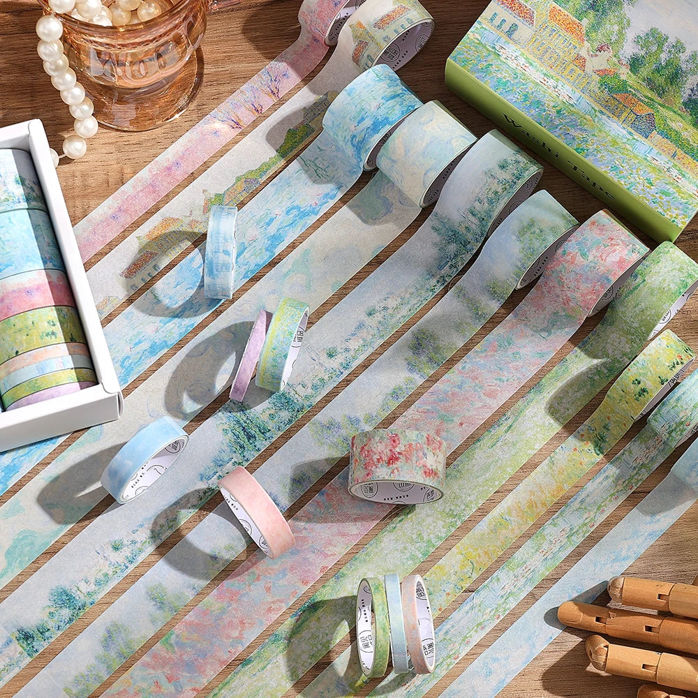 Conjunto de 20 rolos de fita adesiva decorativa com motivos de jardim em estilo vintage, 2 metros (2 — foto 2