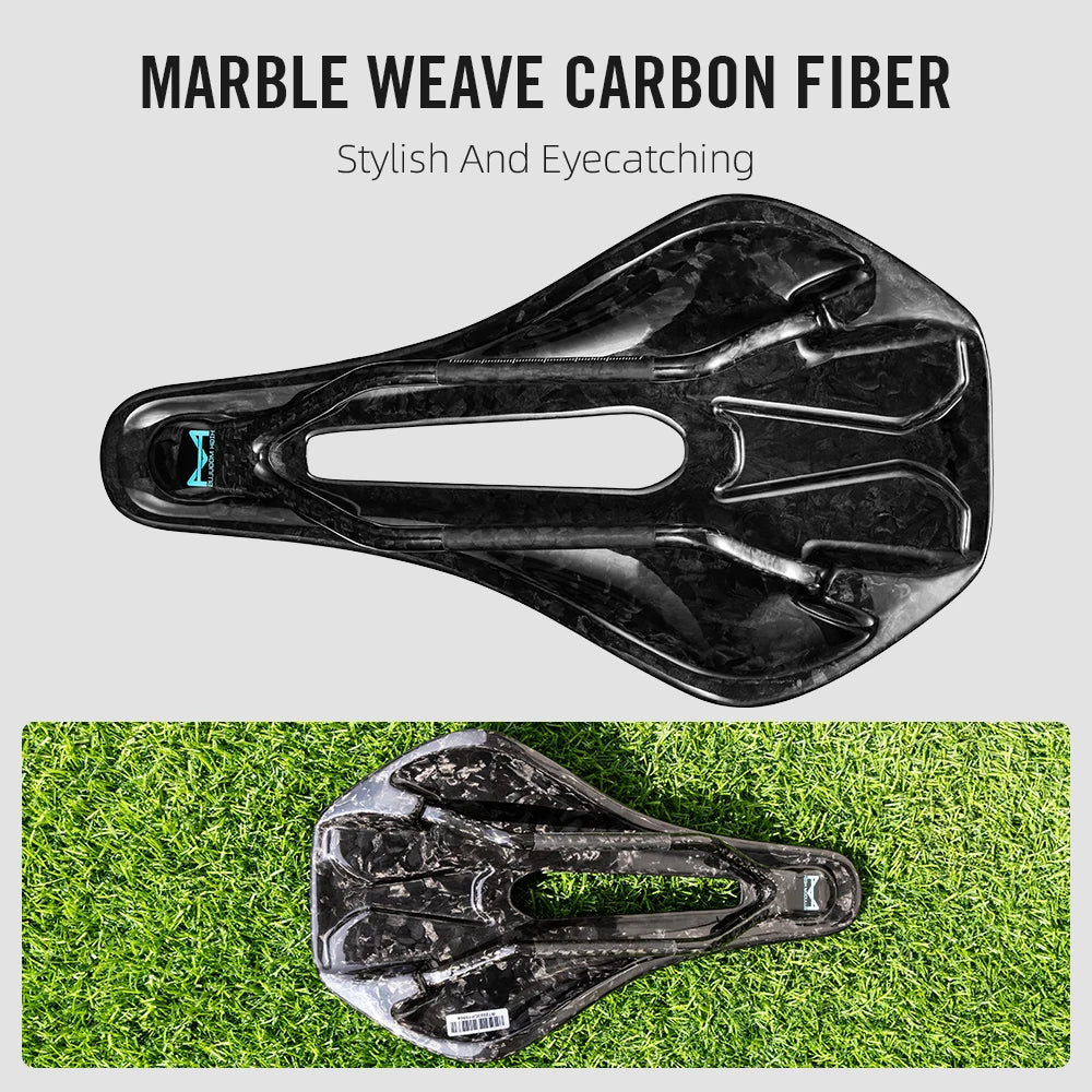 Ultralight Carbon Bicycle Saddle, 3D Impresso, Assento de Bicicleta Road, MTB Cascalho - EVA Finish — foto 6
