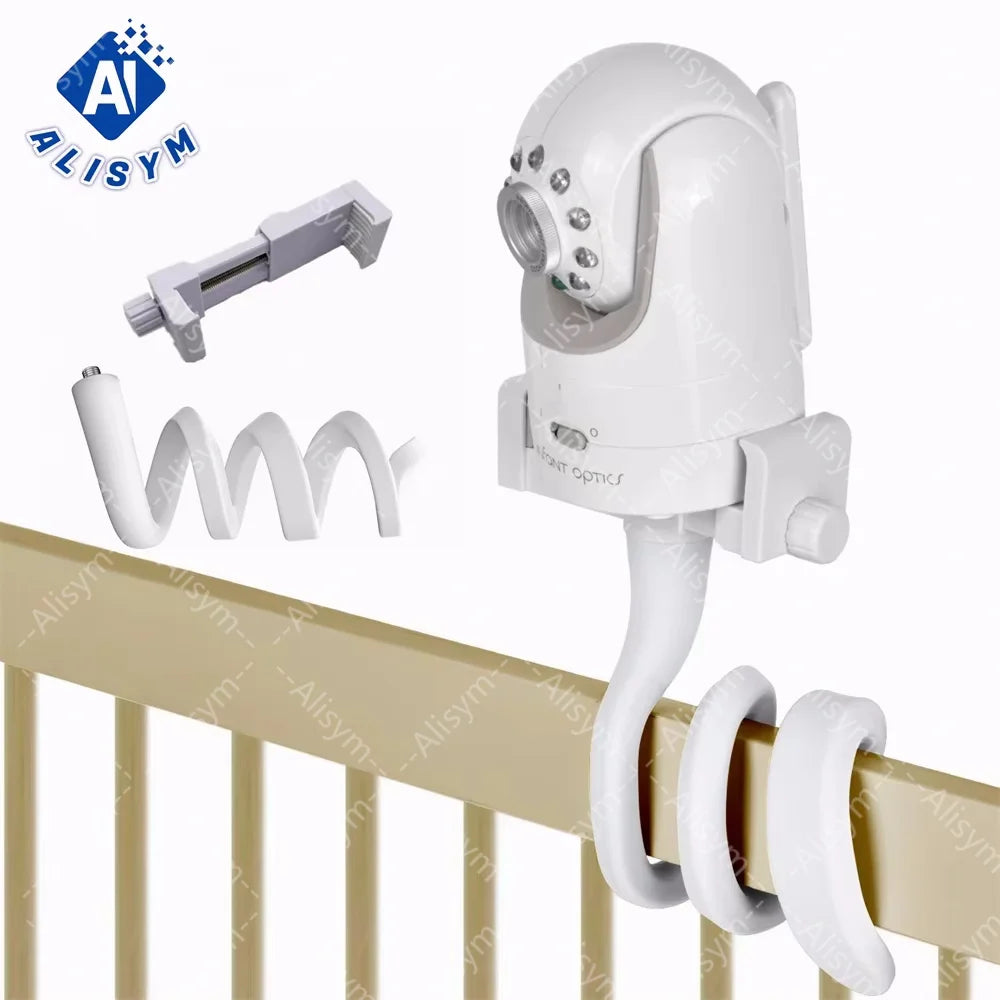 Suporte de cama universal do monitor do bebê, Suporte para câmara multifunções, 1/4 Parafuso Clipe Flexível — foto 2