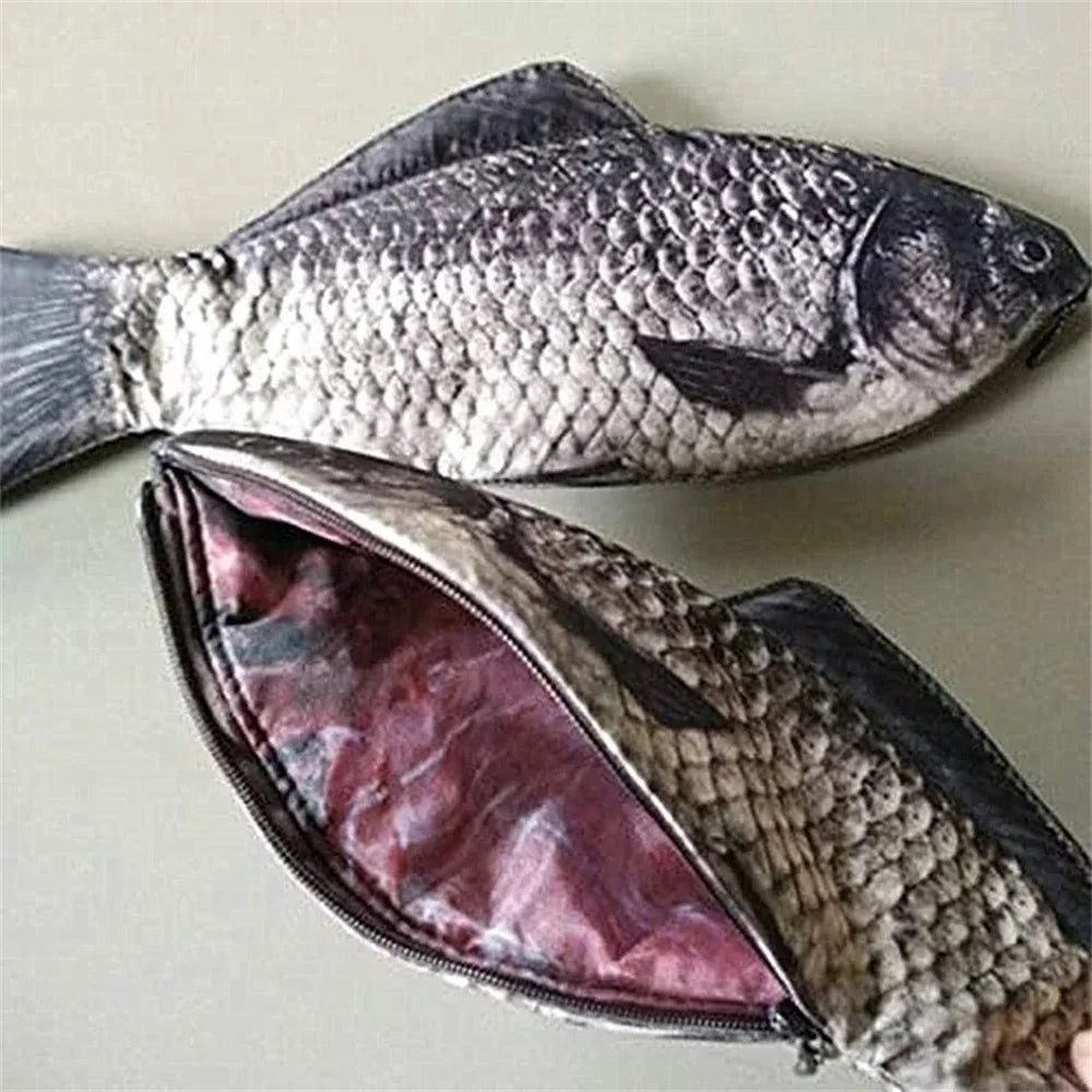 Estojo de lápis em forma de peixe, bolsa de caneta de peixe, bolsa de moedas, estojo de lápis engraçado — foto 2