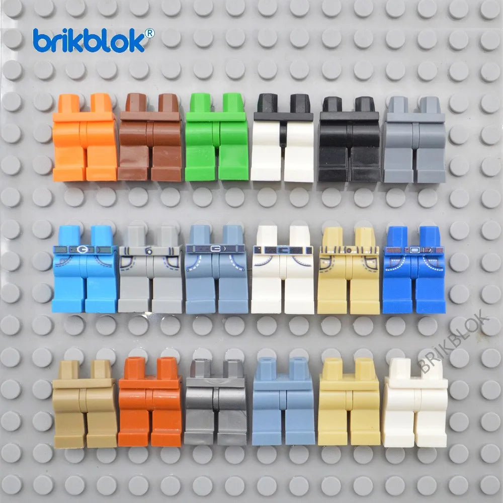 10 Peças de Blocos MOC: Calças, Vestidos, Peças de Vestuário com Estampa para Montagem — foto 2