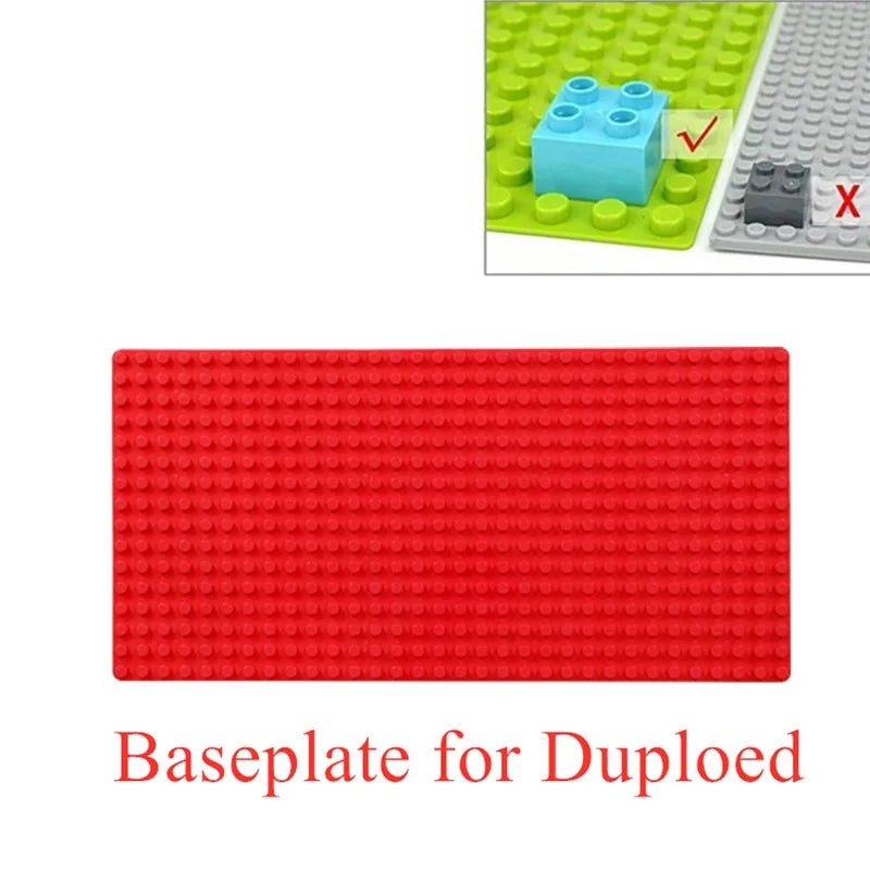 Placa base grande para blocos de construção, 16x32 pontos, acessórios, brinquedos — foto 3