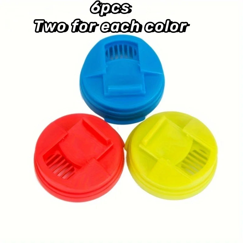 Tampas reutilizáveis de plástico para latas de bebida, 6 unidades — foto 2