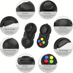 Fidget Pad com 8 Funções, Controlador Fidget Redutor de Estresse - Camuflado verde — foto 5