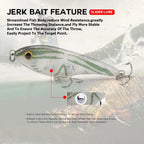 Musky jerkbaits afundamento lento slider iscas 90mm/105mm som alto crankbaits westin isca jerkbait pesca — foto 4