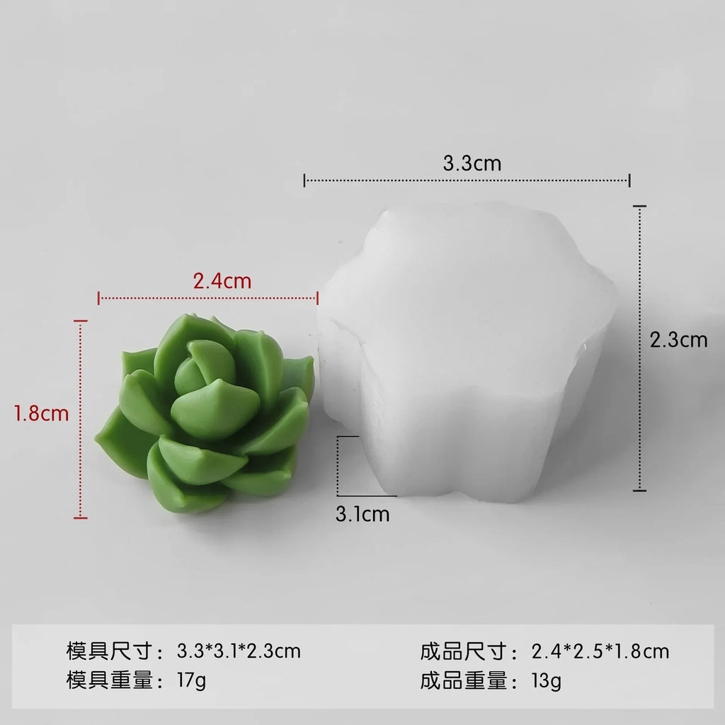 Molde de silicone em forma de cacto para velas e resina — foto 2