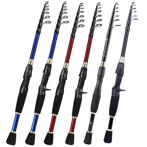1.8-2.4m varas de pesca telescópicas ultra leve fundição pólo de carbono acessórios de pesca isca peso 10-30g — foto 1