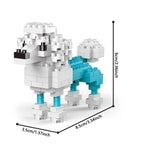 Mini brinquedo de blocos de construção de cachorro Dachshund para adultos e crianças: design detalhado — foto 1