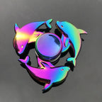 Novo Fidget Spinner de Metal Arco-Íris com Cores Gradientes R188, Rolamento Silencioso, EDC — foto 3