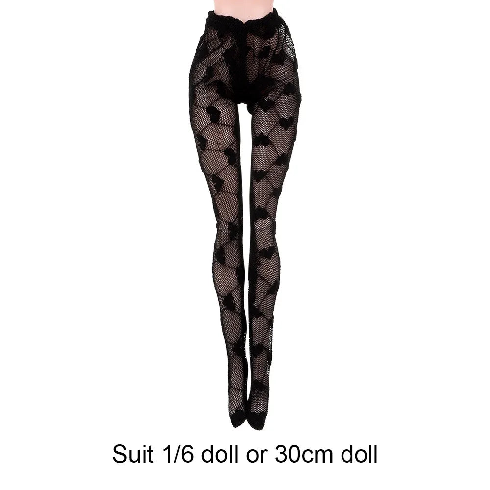 20 estilos 1/6 boneca mini meia-calça arrastão boneca meias de seda 30cm acessório boneca leggings elásticos — foto 5