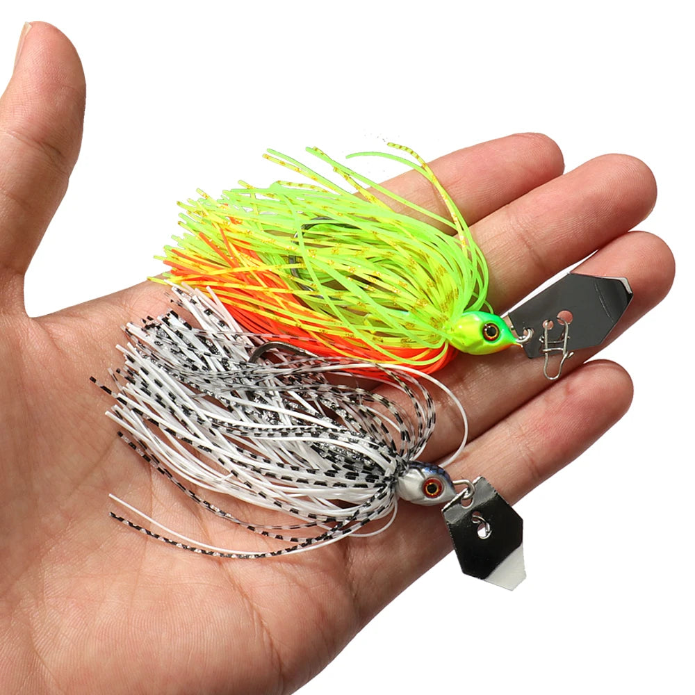 Isca spinnerbait de 7 g com lâmina metálica para pesca — foto 2