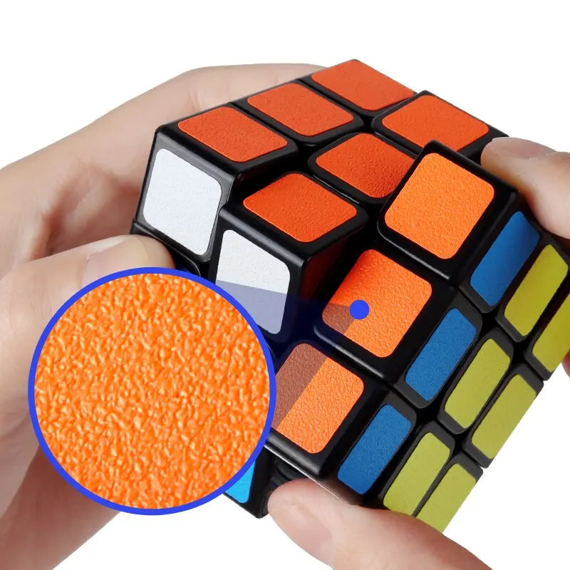 Cubo mágico de textura fosco para competição, brinquedos educativos, adesivo, brinquedos infantis, 3x3 — foto 2