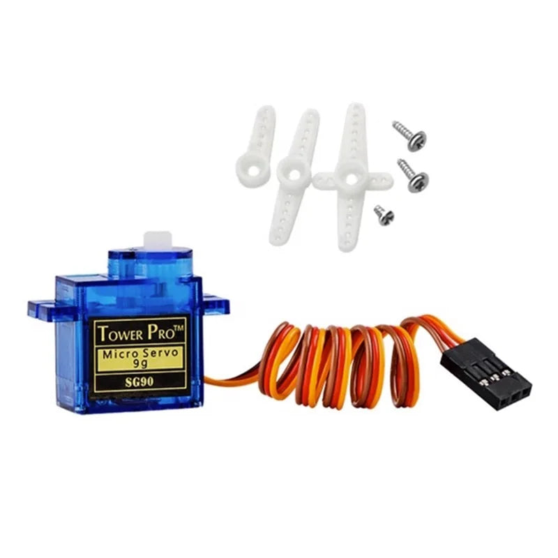 1-10 pces sg90 9g micro servo para aviões rc asa fixa modelo de avião telecontrole - 360 Degrees 1 unidade — foto 3