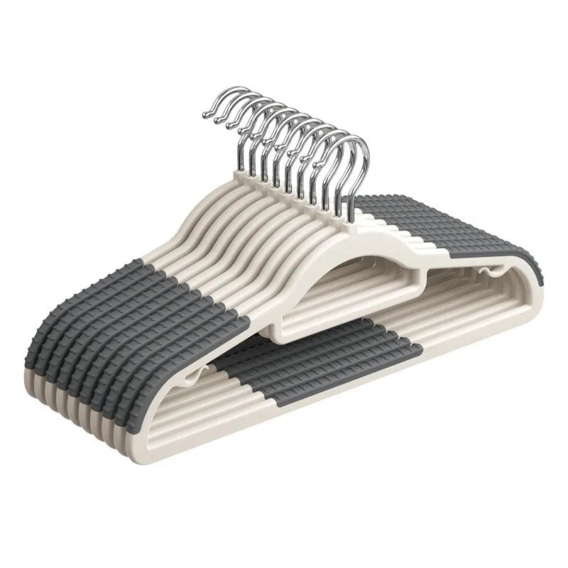 Conjunto de 10 peças de cabides secos e molhados resistentes com almofadas - Cinzento 20 unidades — foto 1