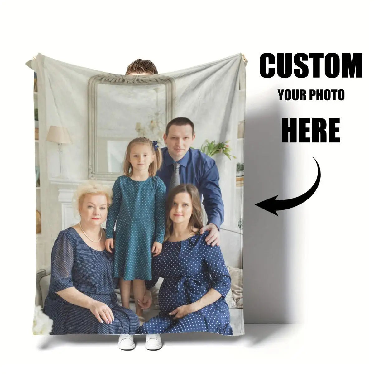 De Cobertor Personalizado com Foto, Cobertor de Flanela Personalizado com Foto — foto 1