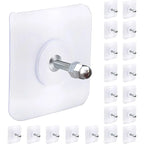2-10 pçs parafuso ganchos de parede cabides autoadesivos sem costura prego - Screw length 6mm 2 unidades — foto 1