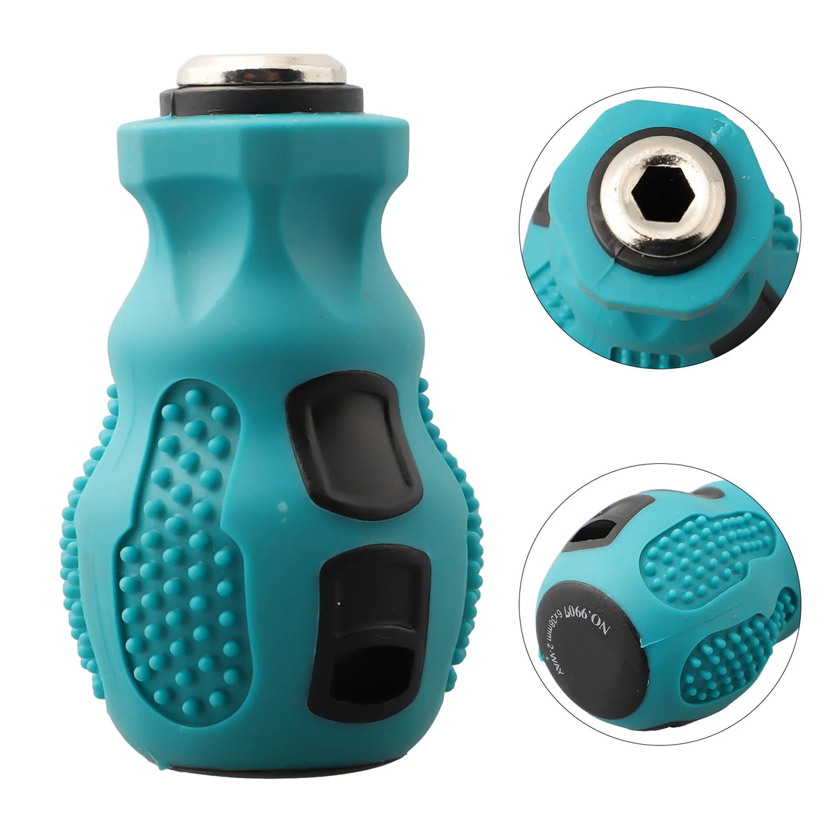 Round Adapter Screwdriver Handle, chave de fenda Bit, Hand Shank Holder, Multi Purpose, 6.35mm, 4mm, Hex 5mm — foto 3