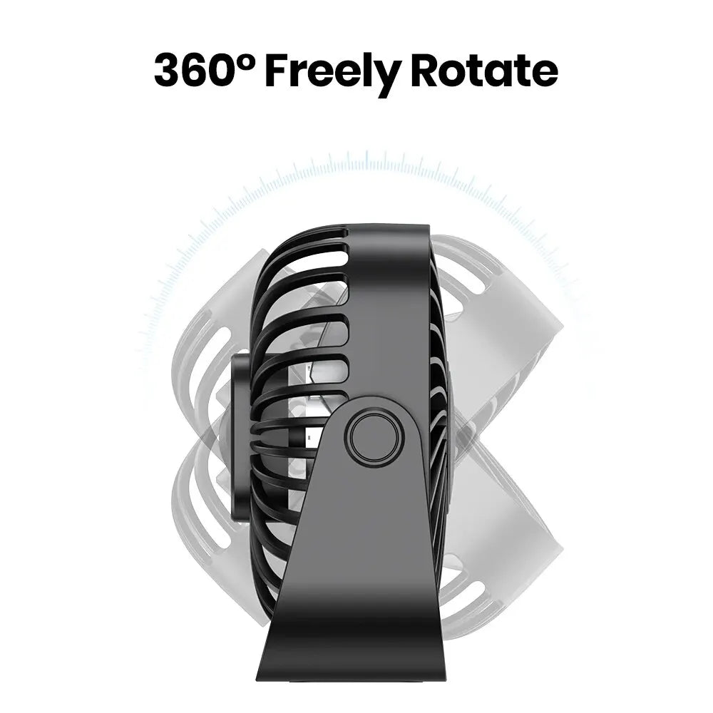 Mini ventilador de mesa portátil USB 4 polegadas — foto 3