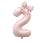 Balões de Número de Aniversário de 40 Polegadas, Novos Balões de Princesa Rosa com Laço para Meninas — foto 4
