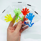 12pçs para crianças e adultos, mãos pegajosas com glitter, mini brinquedos sensoriais elásticos para alívio — foto 4