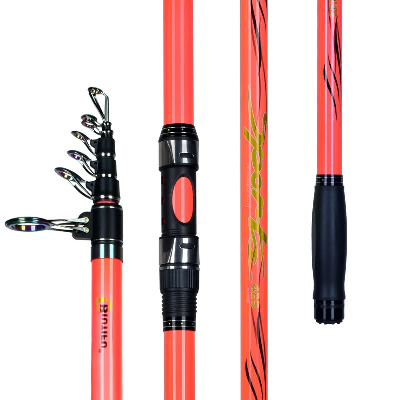 Varas de Pesca Telescópicas para Surf e Lançamento em Praia, 4.25/4.5/5.0m, Carbono T1000 — foto 2