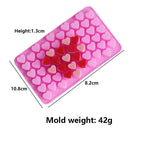 Molde de vela de silicone em formato de coração, 56 compartimentos, faça você mesmo, grande, pequeno, amor — foto 1