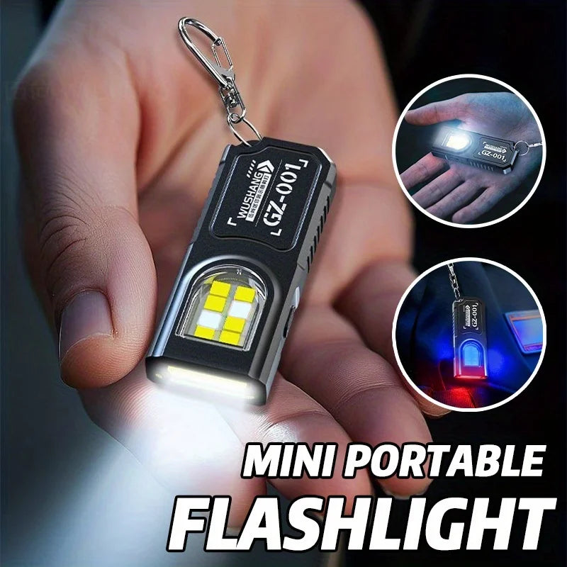 Mini lanterna LED e COB recarregável com 5 modos — foto 2