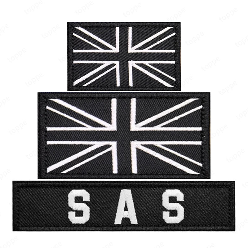 Regimento especial do serviço aéreo do Reino Unido Bandeira SAS Patches bordados GBR Bandeiras — foto 2