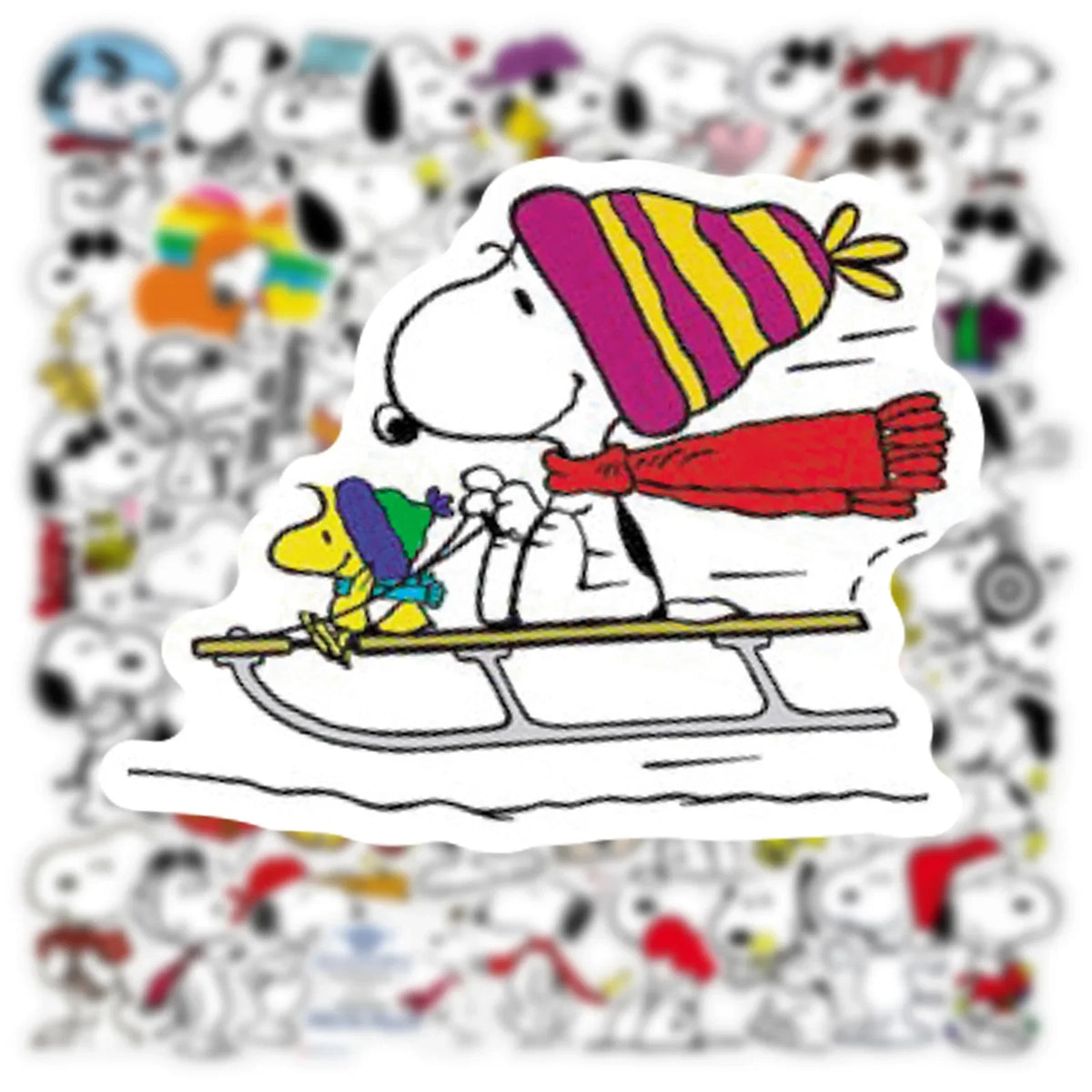50 pçs dos desenhos animados snoopydog adesivos para crianças portátil skate graffiti skate portátil garrafa — foto 2