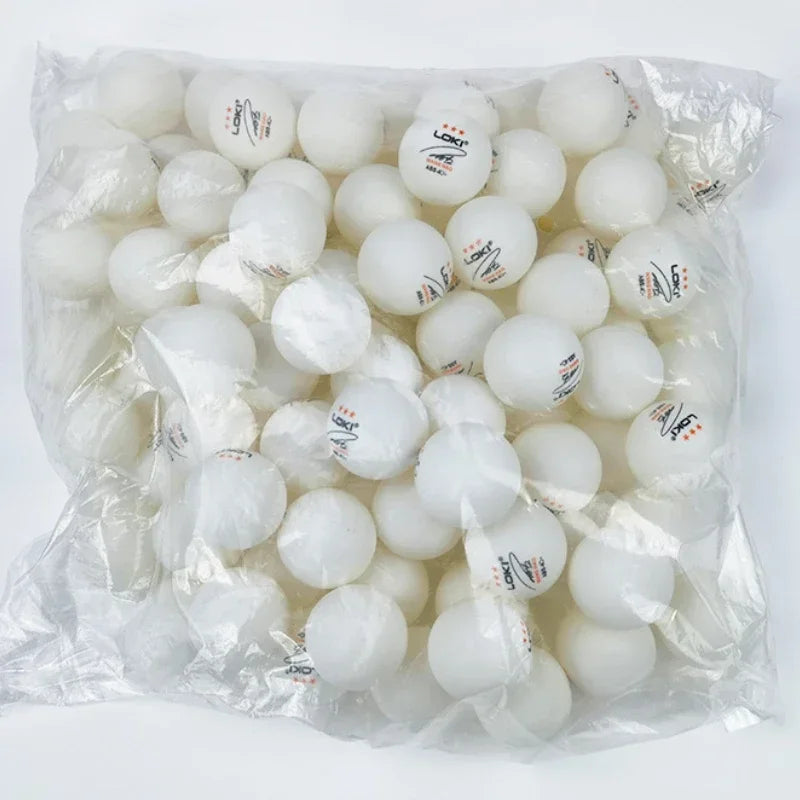 50/100 pçs bolas de sapatilhas de mesa 3 estrela 40 + novo material plástico abs bolas - 50 unidades - branco — foto 1
