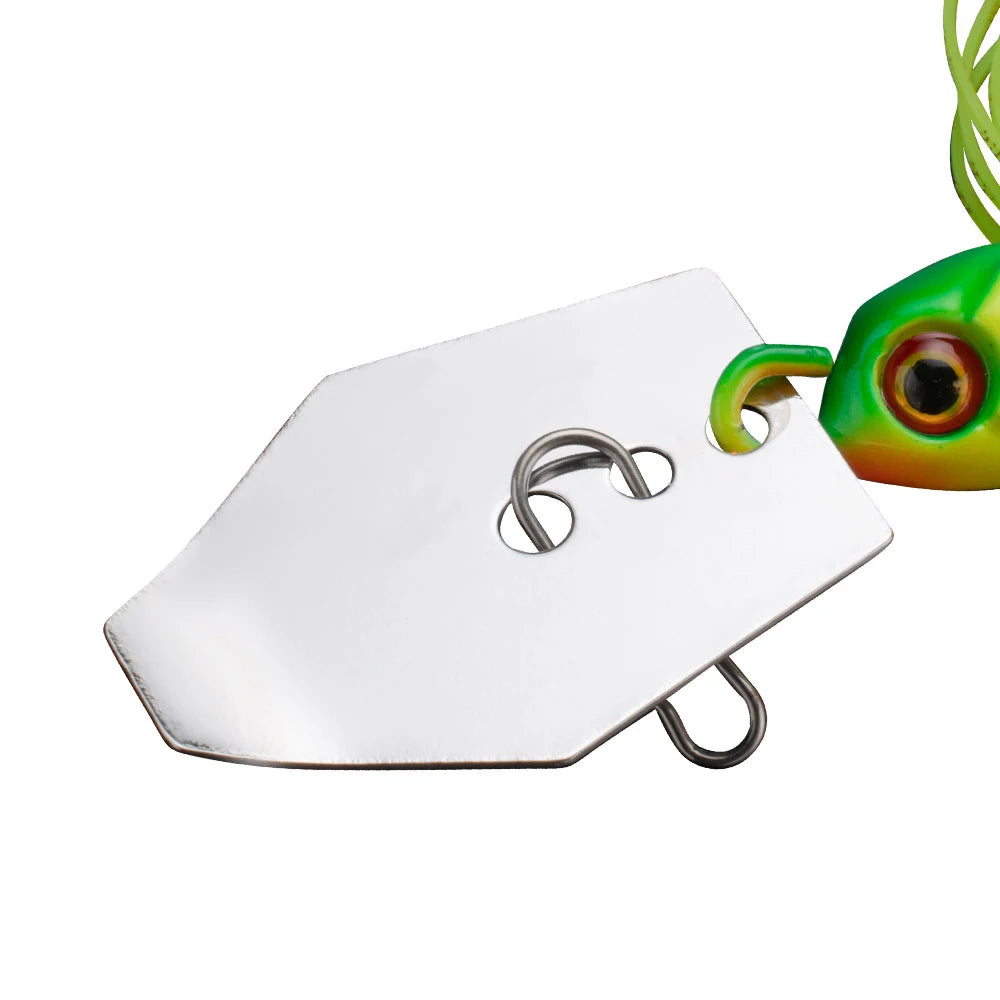 Isca spinnerbait de 7 g com lâmina metálica para pesca — foto 4