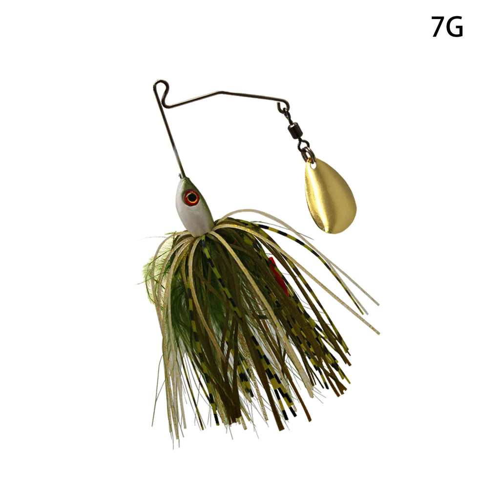 Isca de pesca spinner bait, 7 g/9 g, cor branca — foto 7