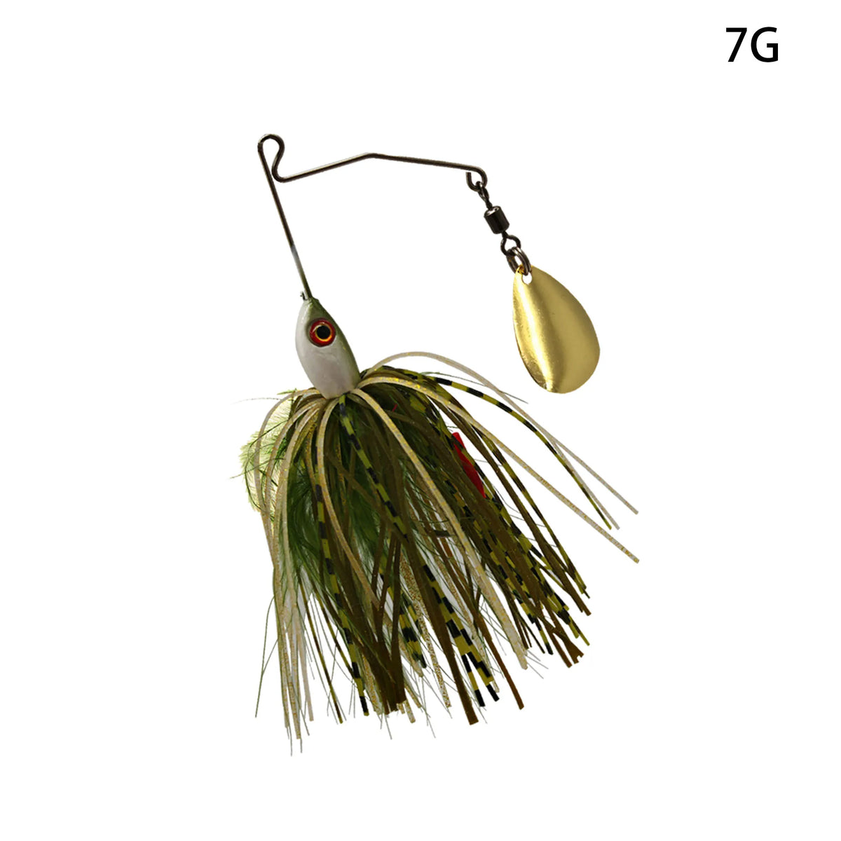 Isca de pesca spinner bait, 7 g/9 g, cor branca — foto 7