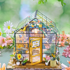 Mini DIY Flower Doll House Kit, Handmade 3D Puzzle Assembly, Brinquedos de Construção, Casa — foto 5