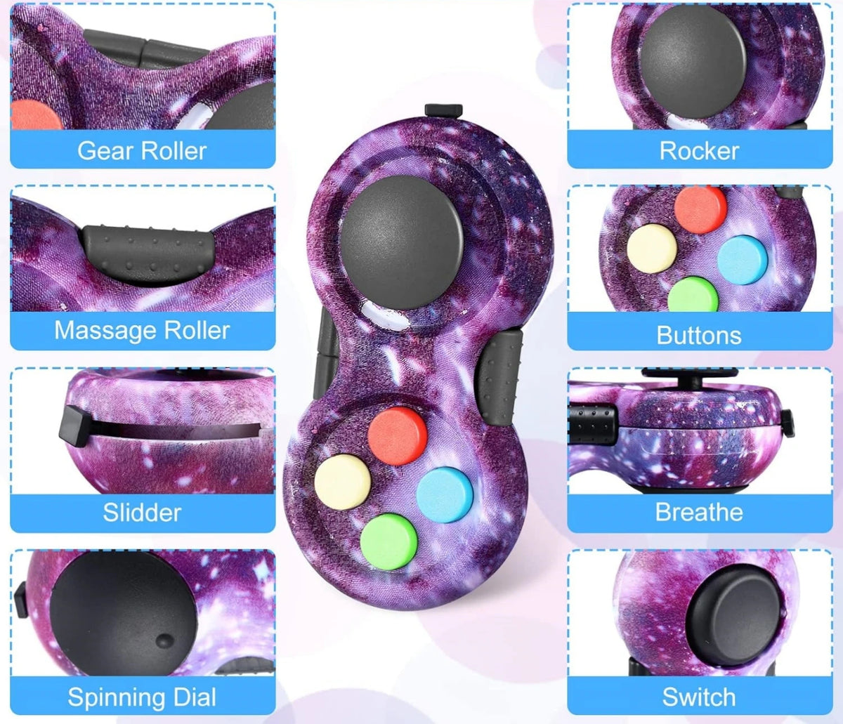 Fidget Pad Retro Classic Fidget Controller Handheld Fidget Game Controller Fun Fidget Pad - Classic color — foto 4