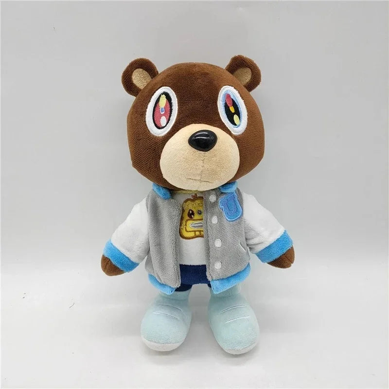 30cm kawaii kanye abandono urso de pelúcia brinquedos de pelúcia kanye west graduação macio recheado — foto 2
