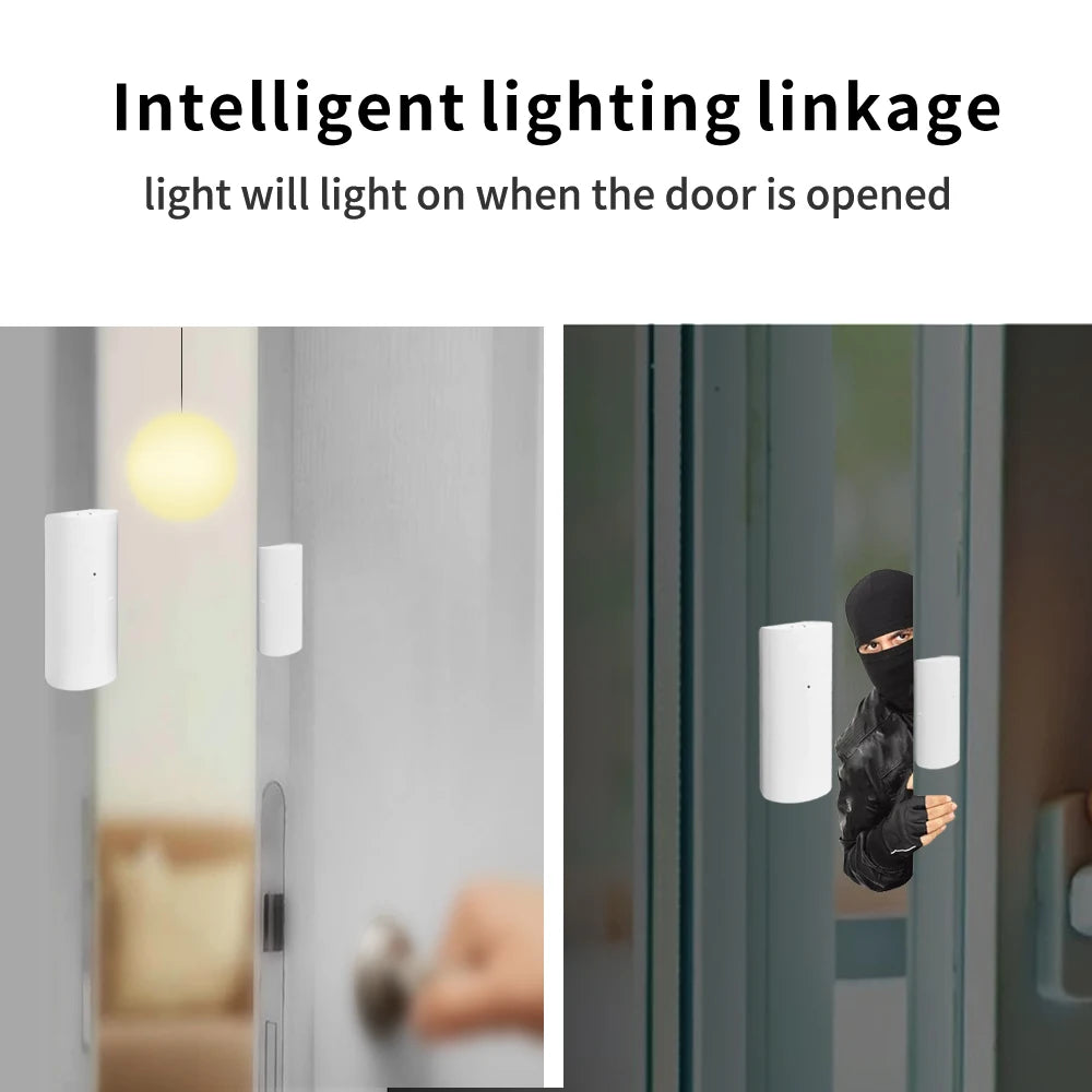 Sensor de Porta e Janela Inteligente Tuya WiFi, Detector de Contato Sem Fio para Automação Residencial — foto 2