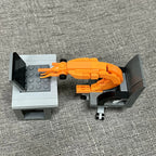 Estatuetas modelo de camarão de bloco de construção MOC, montagem de quebra-cabeça — foto 4
