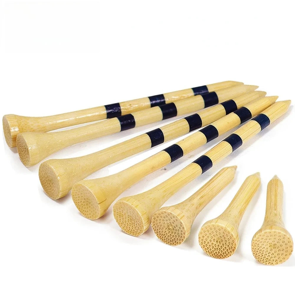 50 Unidades de Tees de Golfe de Bambu Mais Duráveis e Estáveis TE003-Y - 83mm-50pcs — foto 2