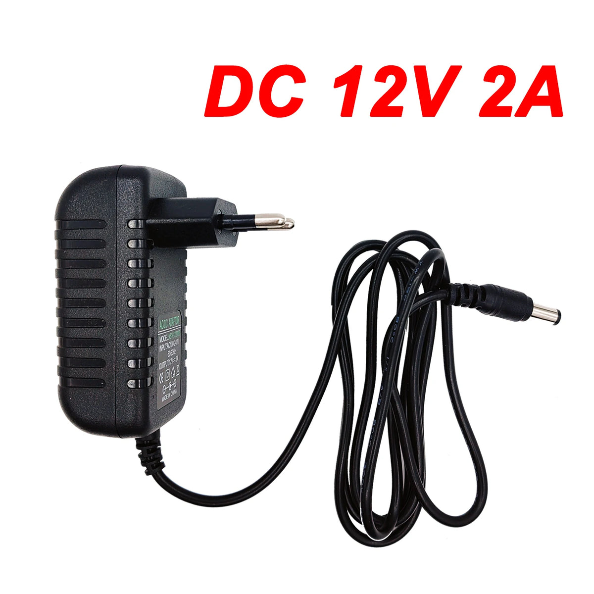 Adaptador de alimentação ac 100-240v entrada dc carregador de fonte de saída ue 12v conversor universal — foto 1