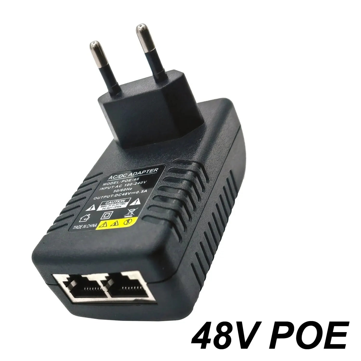 Adaptador de fonte de alimentação poe para vigilância de segurança cctv, 48v, 0, 5a — foto 1