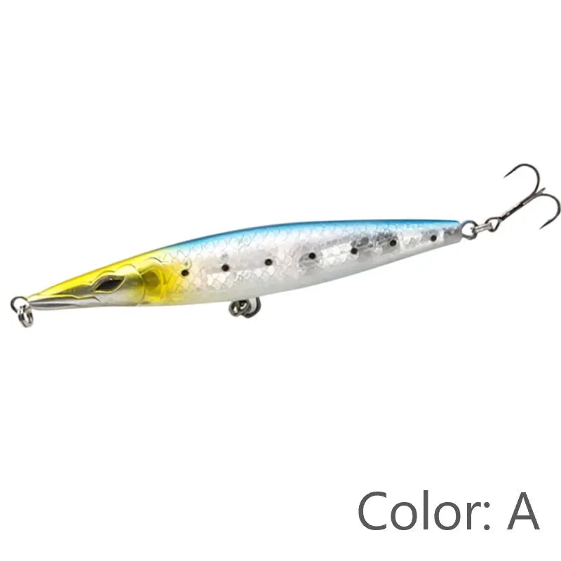 Isca Artificial Flutuante Tipo Lápis 90/110/130mm Stickbait Asturias Wobbler Topwater para Robalo e Bonito — foto 1